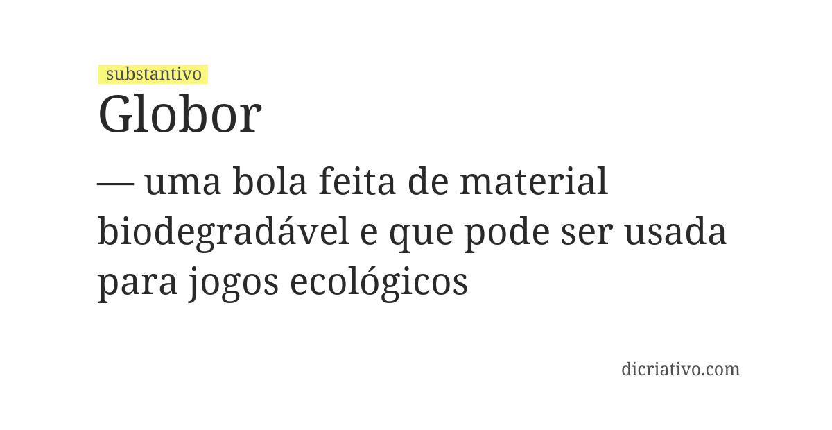 Significado de globor