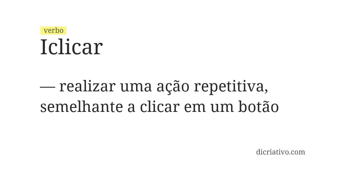 Significado de iclicar