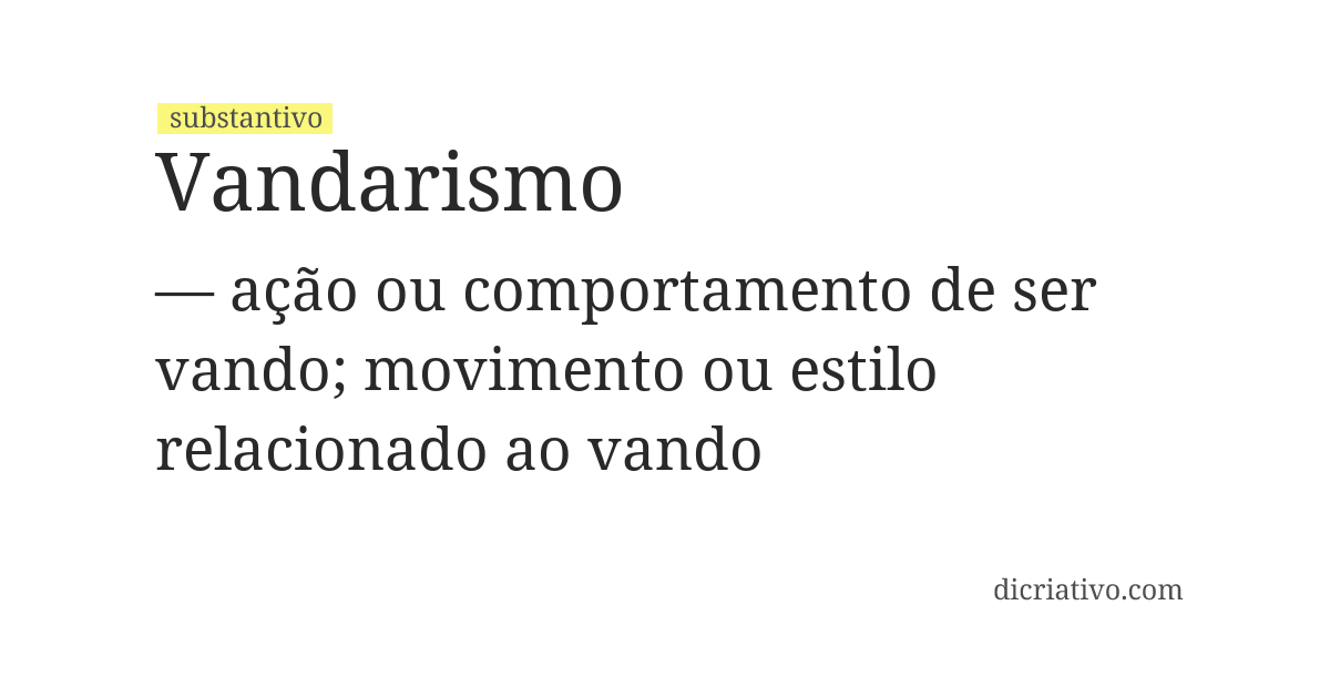 Significado de vandarismo