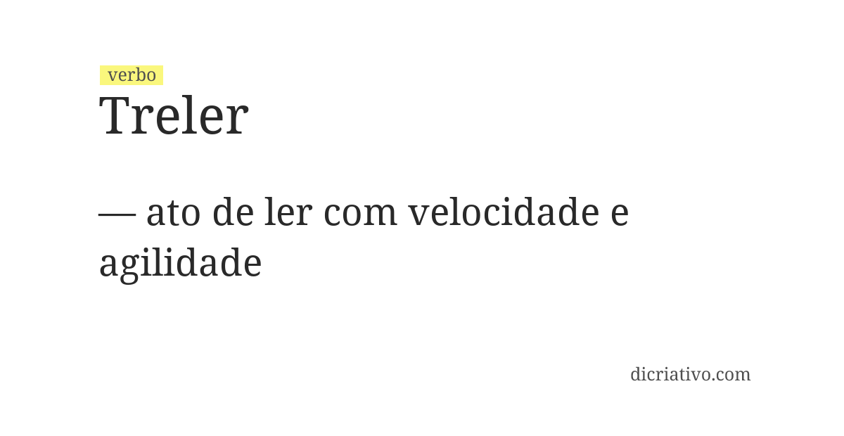 Significado de treler