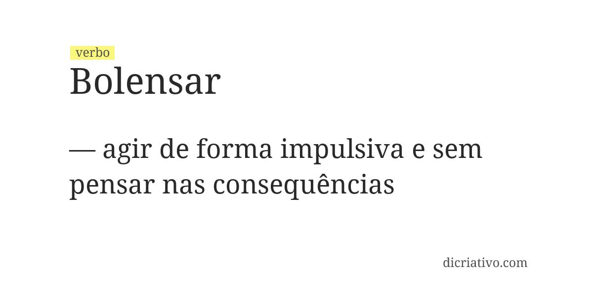 Significado de bolensar