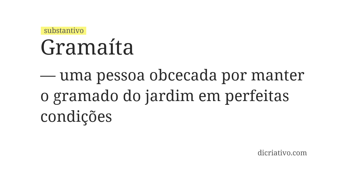Significado de gramaíta