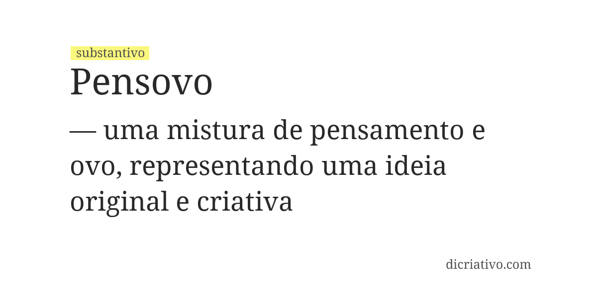 Significado de pensovo