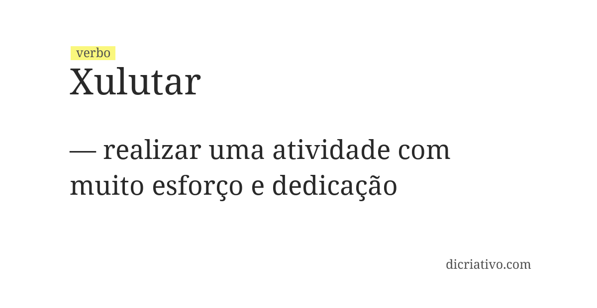 Significado de xulutar