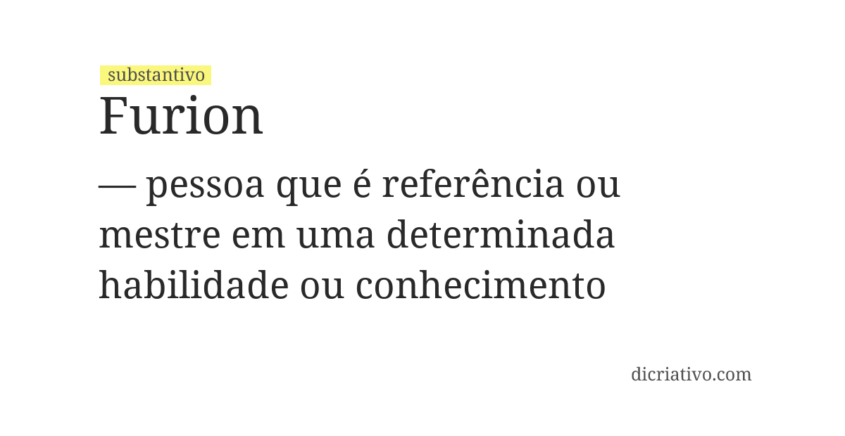 Significado de furion