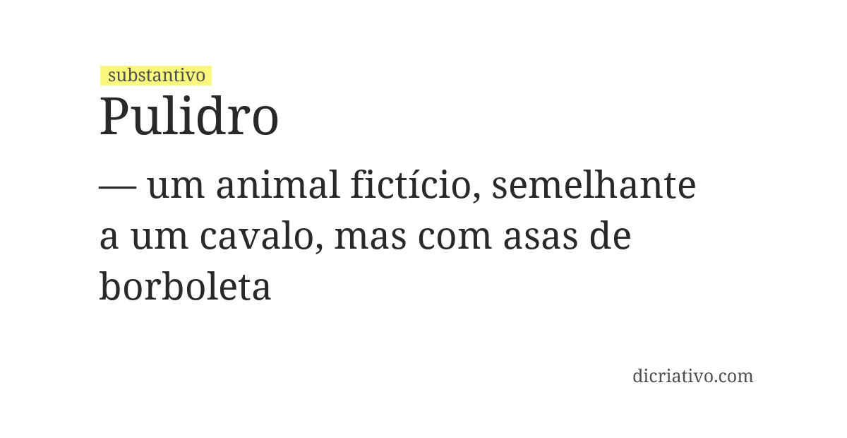 Significado de pulidro