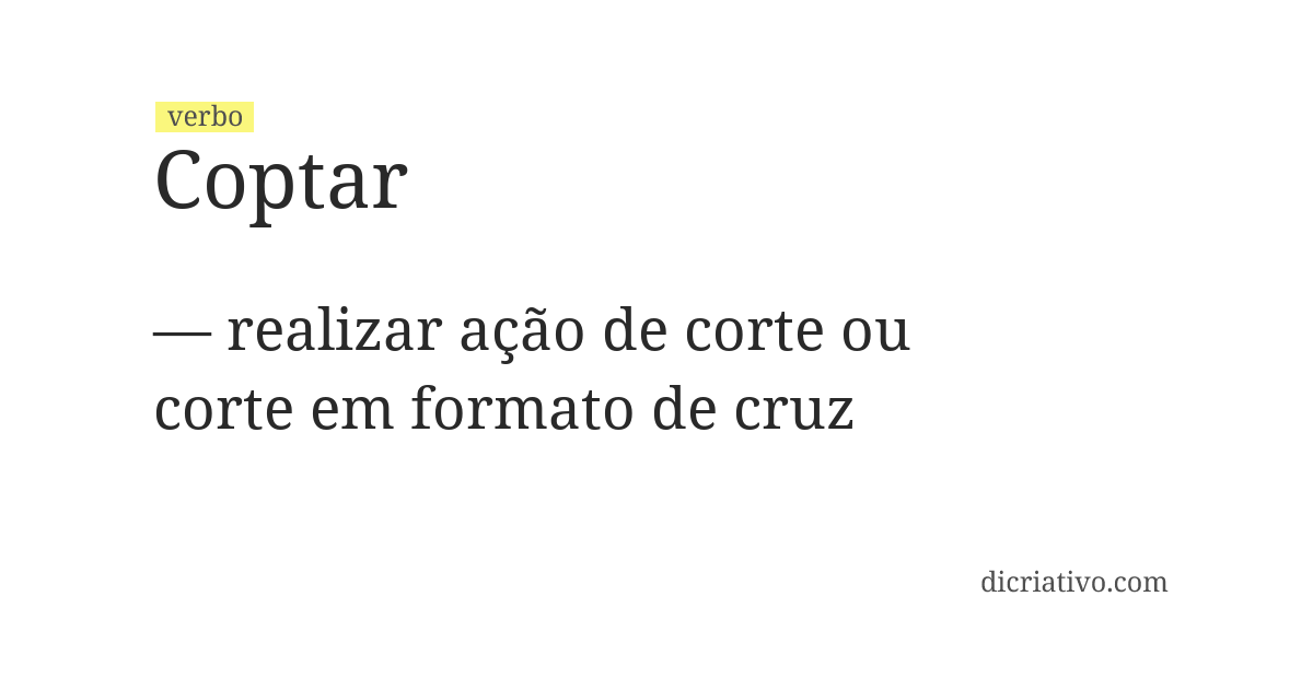 Significado de coptar