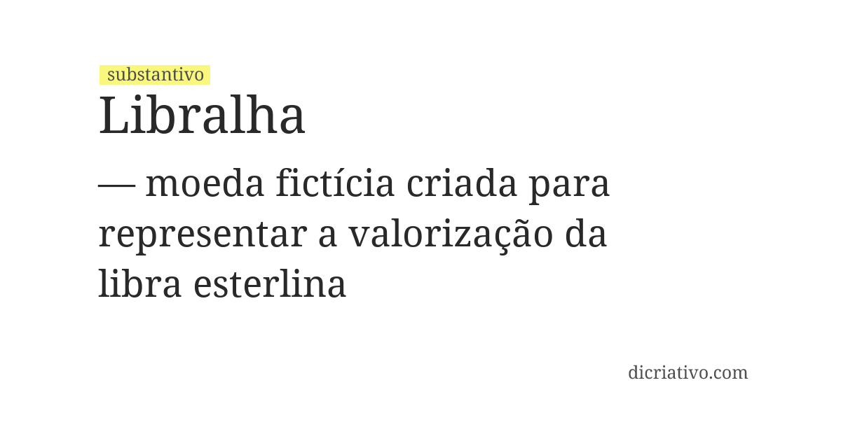 Significado de libralha