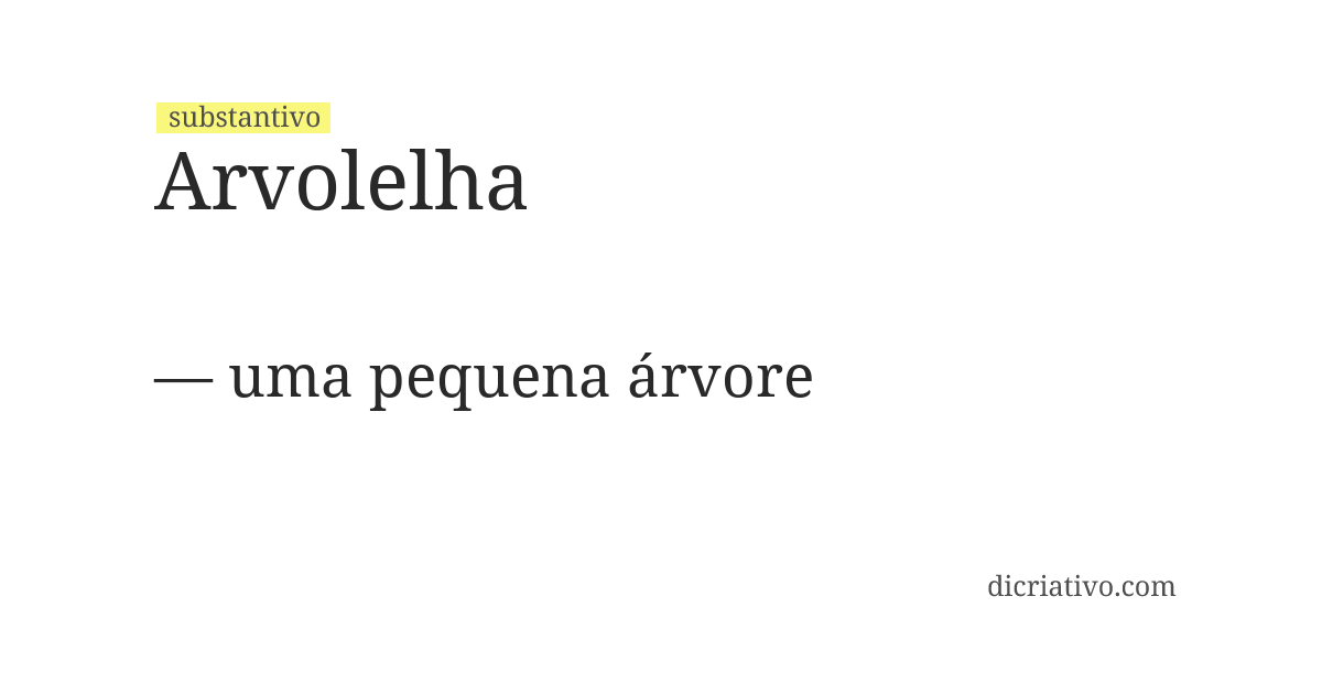 Significado de arvolelha
