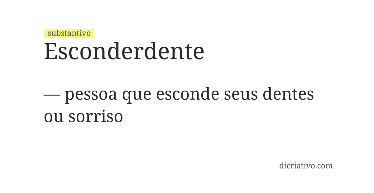 Significado de esconderdente