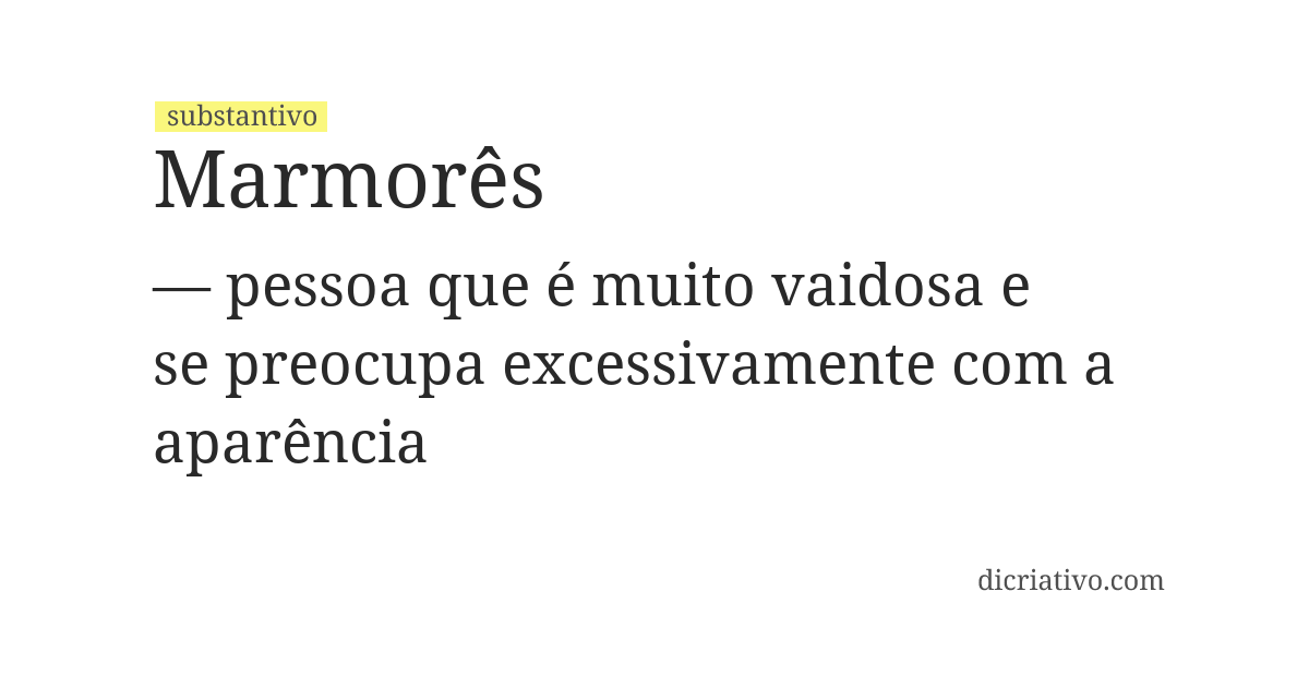 Significado de marmorês