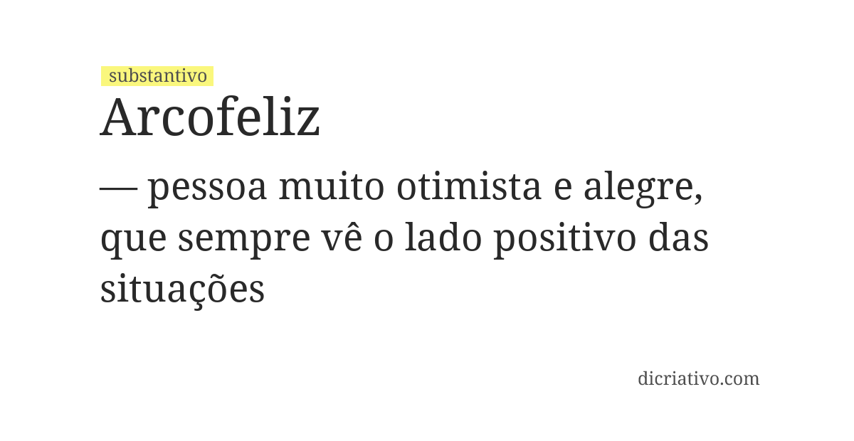Significado de arcofeliz