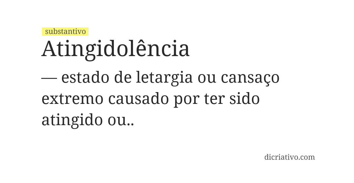 Significado de atingidolência