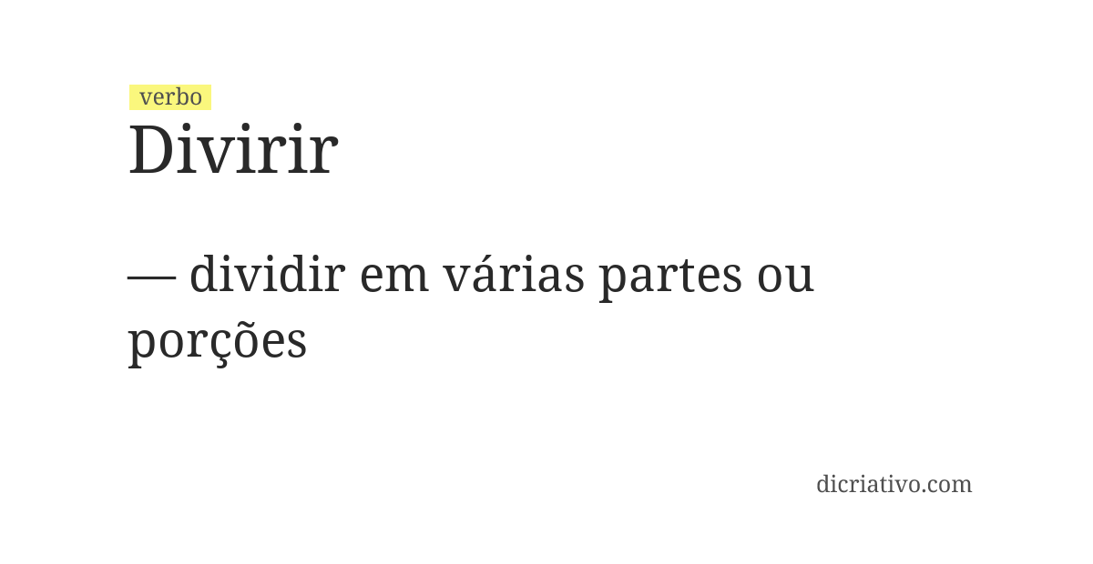 Significado de divirir
