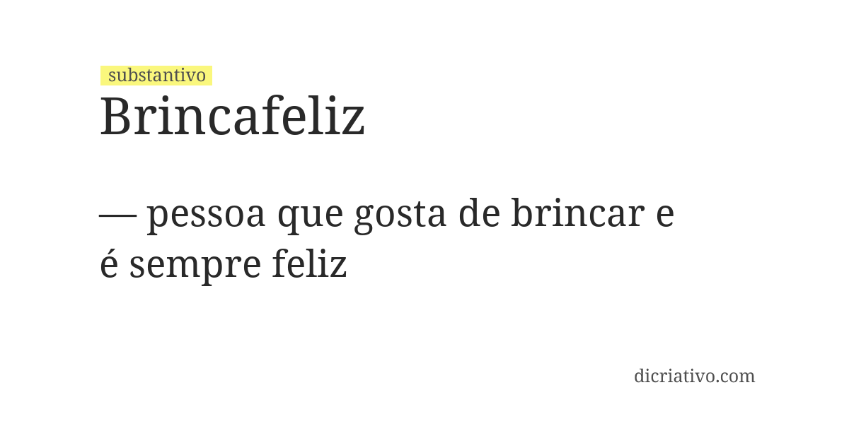 Significado de brincafeliz