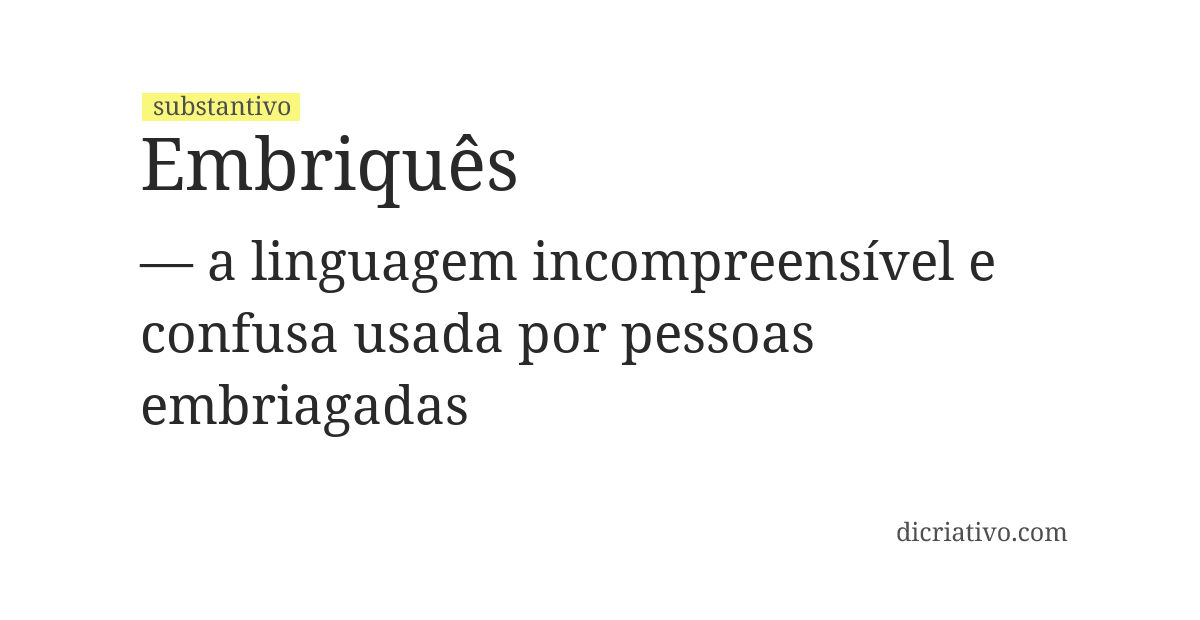 Significado de embriquês