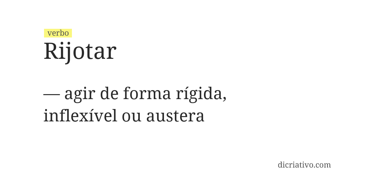 Significado de rijotar