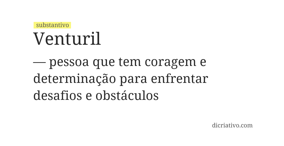 Significado de venturil