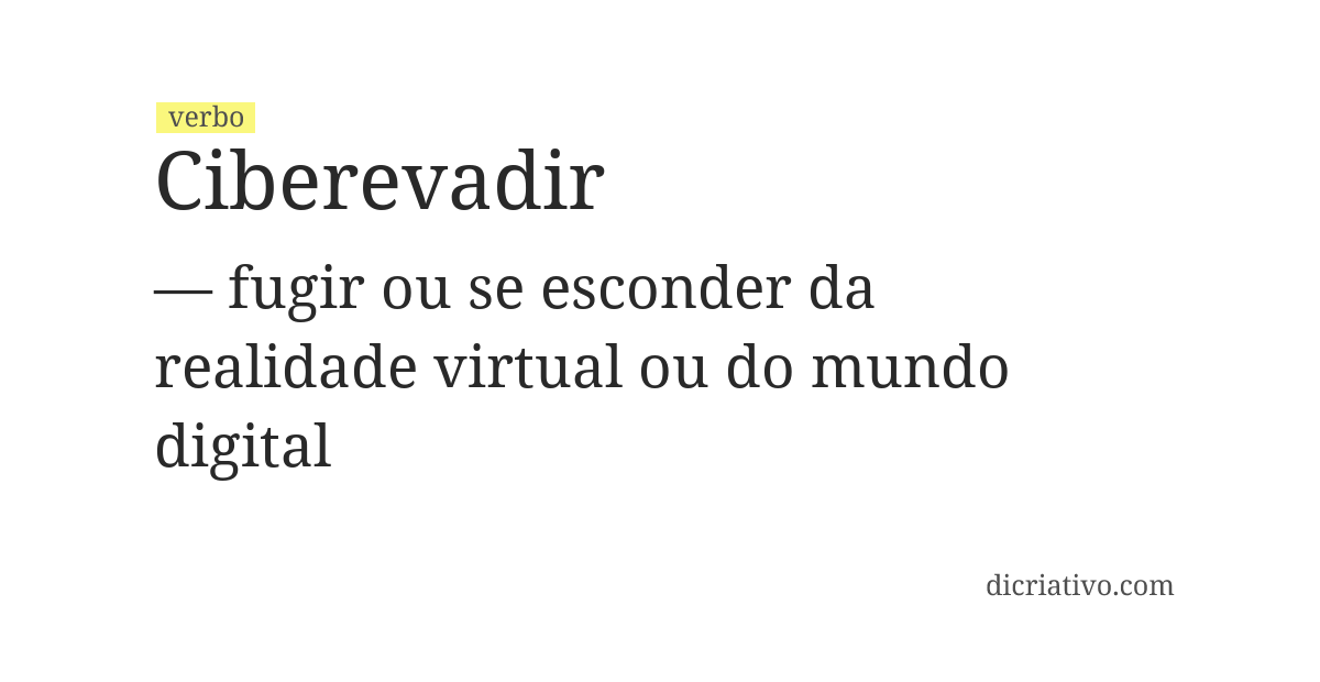 Significado de ciberevadir