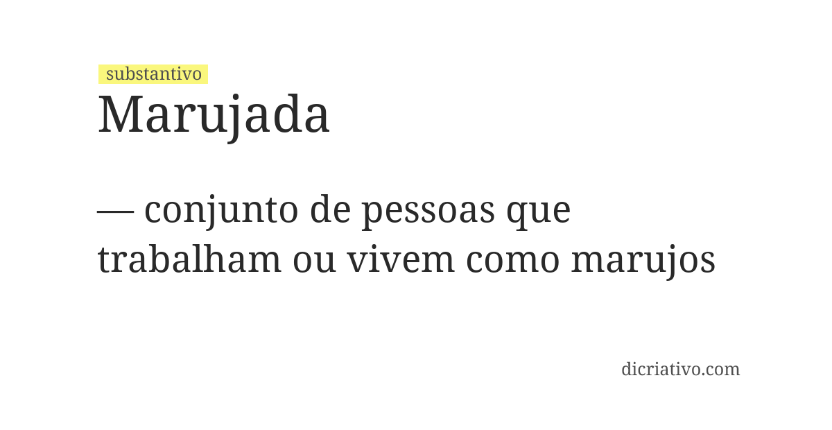 Significado de marujada