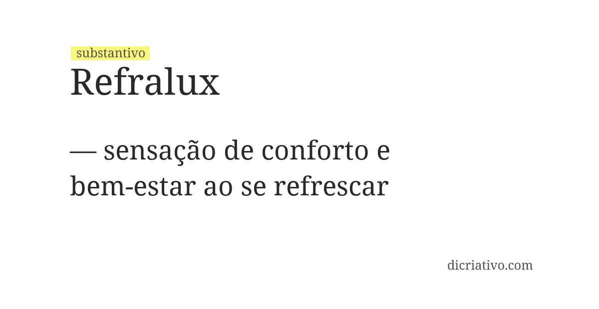 Significado de refralux
