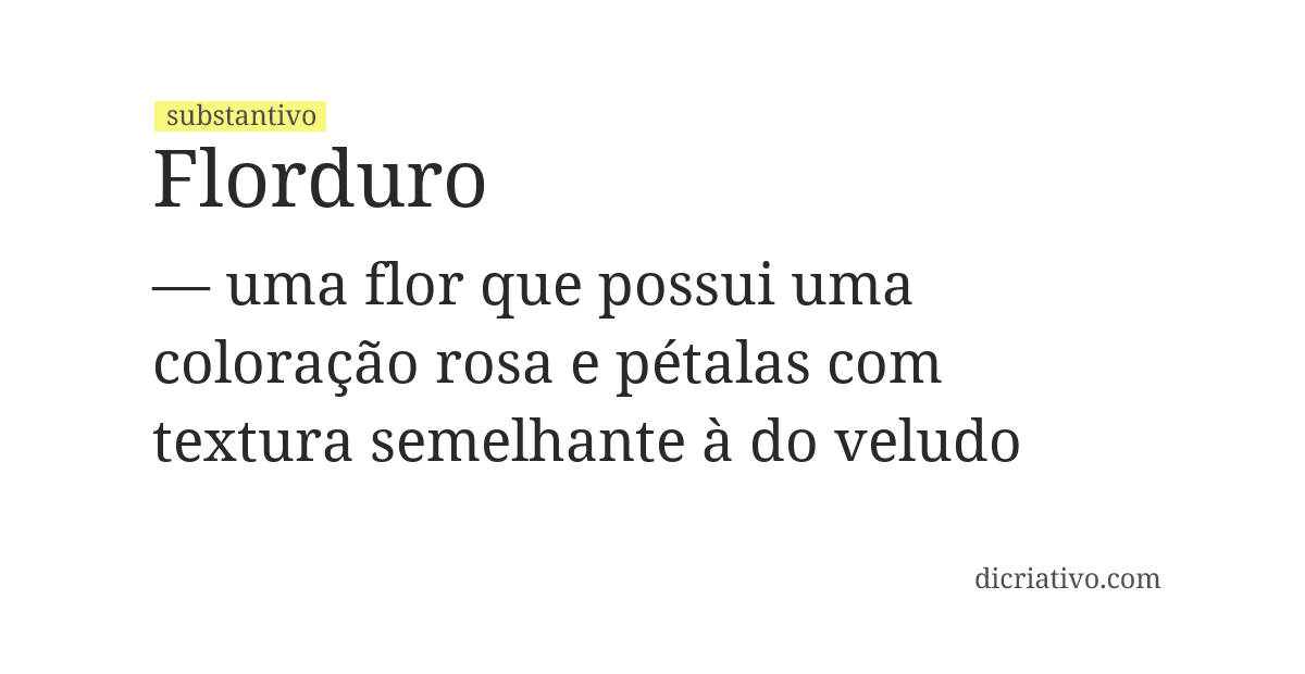 Significado de florduro