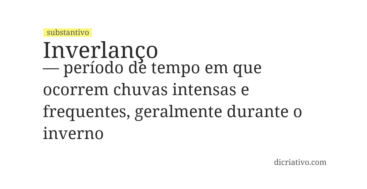 Significado de inverlanço