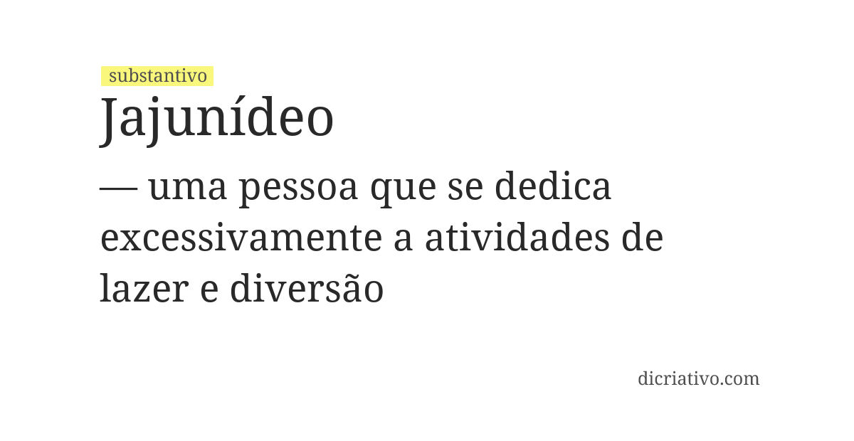 Significado de jajunídeo