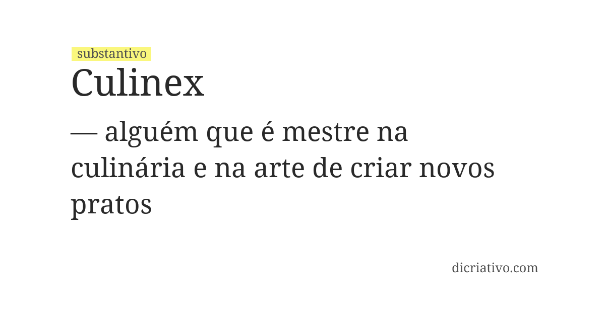 Significado de culinex