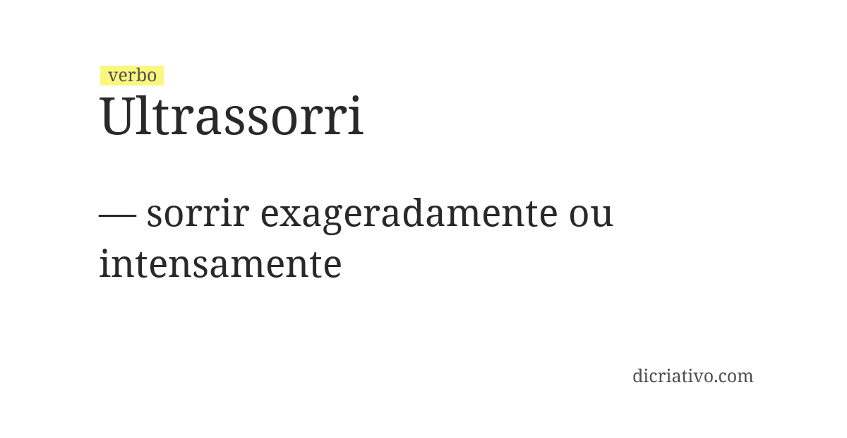Significado de ultrassorri