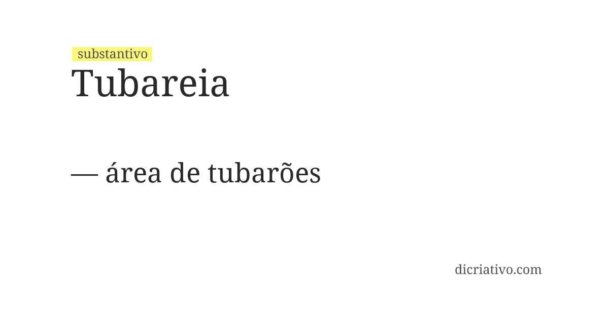 Significado de tubareia