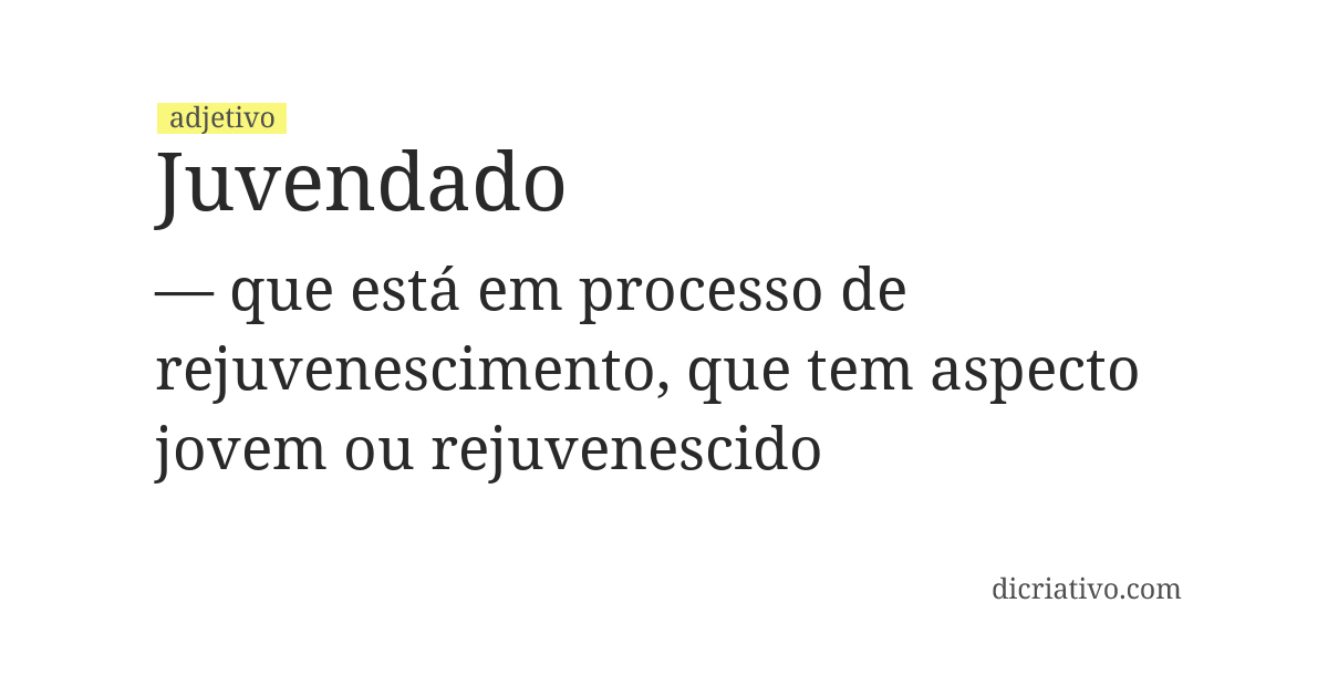 Significado de juvendado