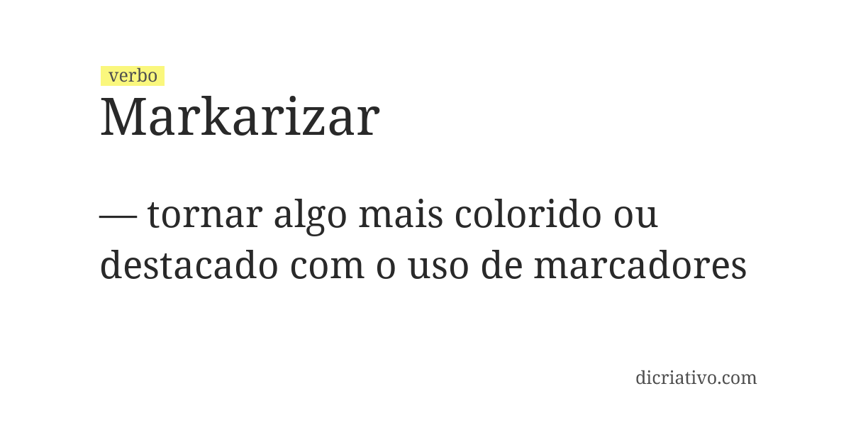 Significado de markarizar
