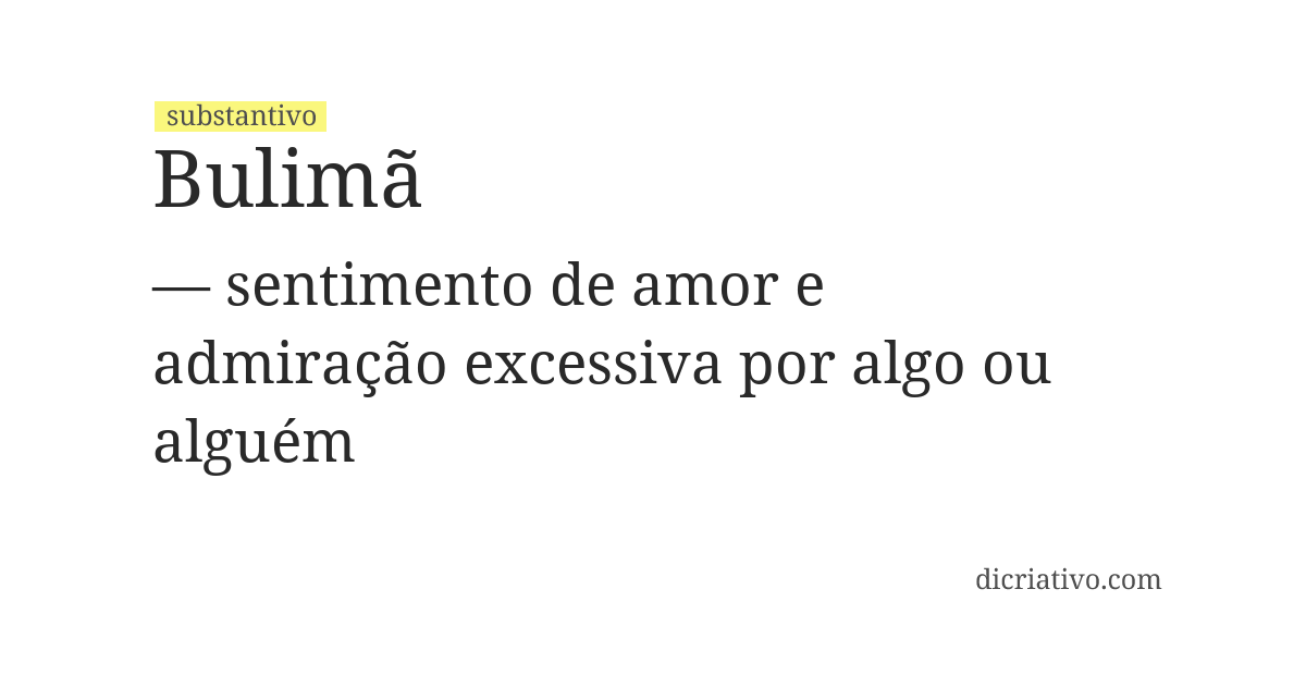 Significado de bulimã