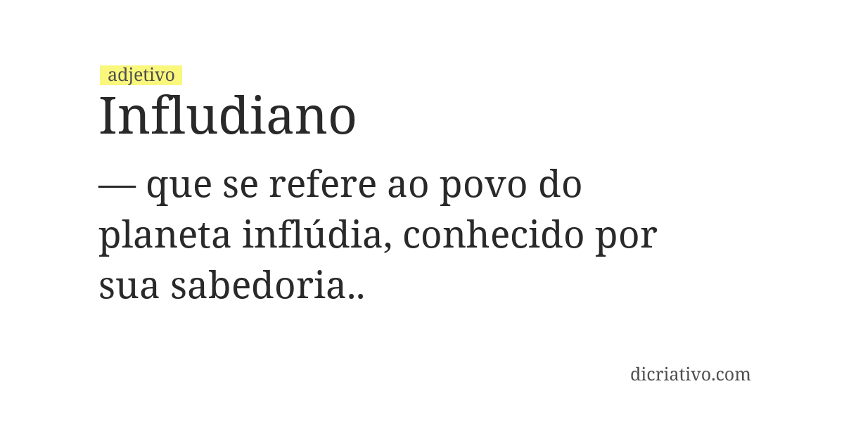 Significado de infludiano