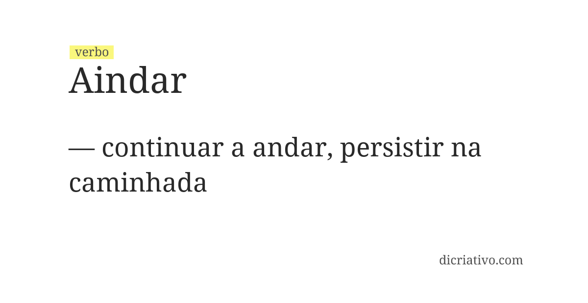 Significado de aindar