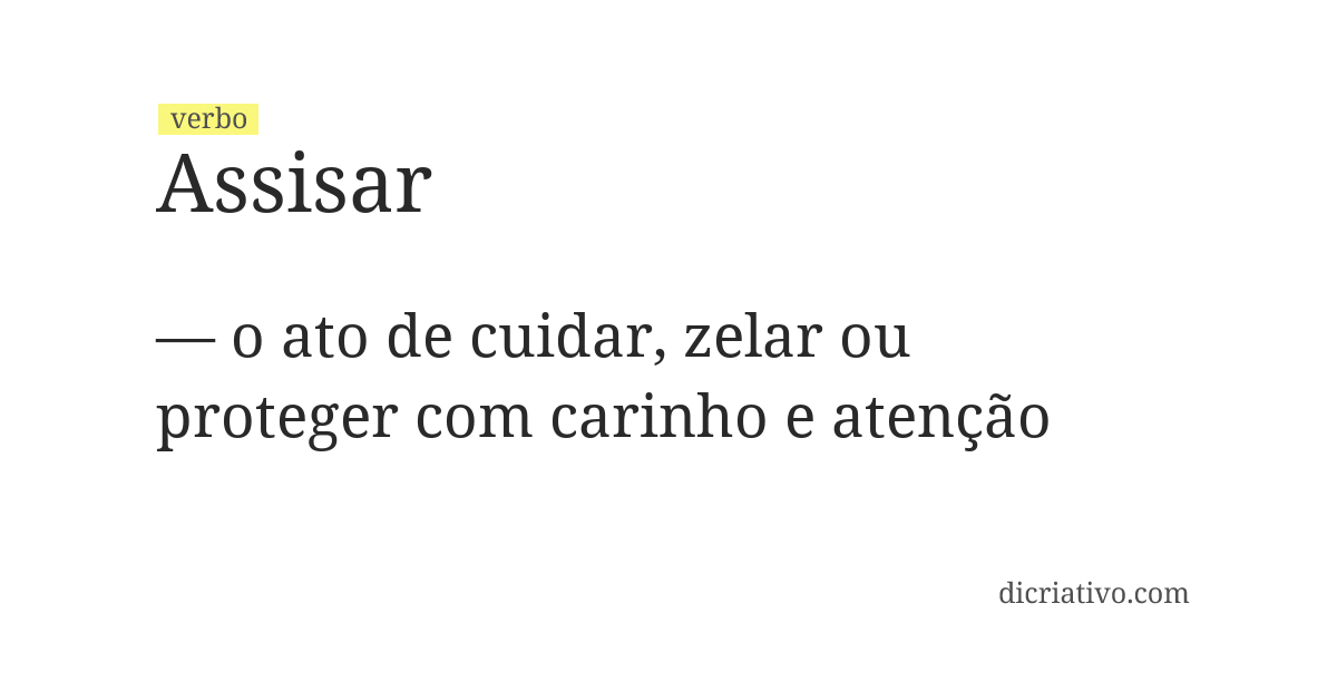 Significado de assisar
