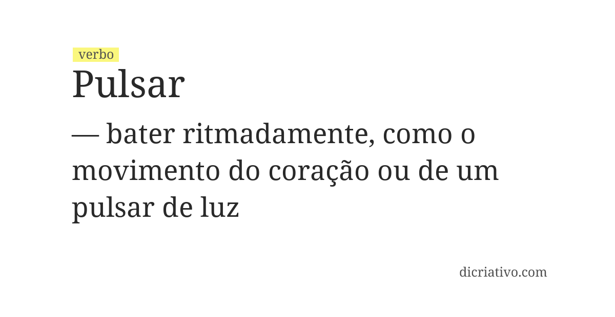 Significado de pulsar