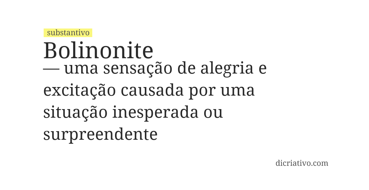 Significado de bolinonite