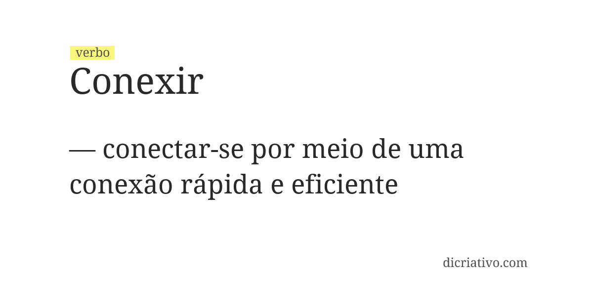 Significado de conexir