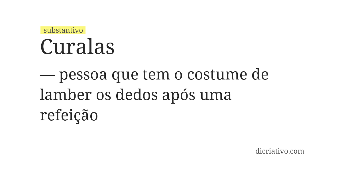 Significado de curalas