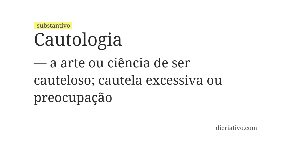 Significado de cautologia