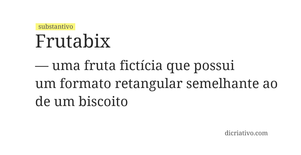 Significado de frutabix