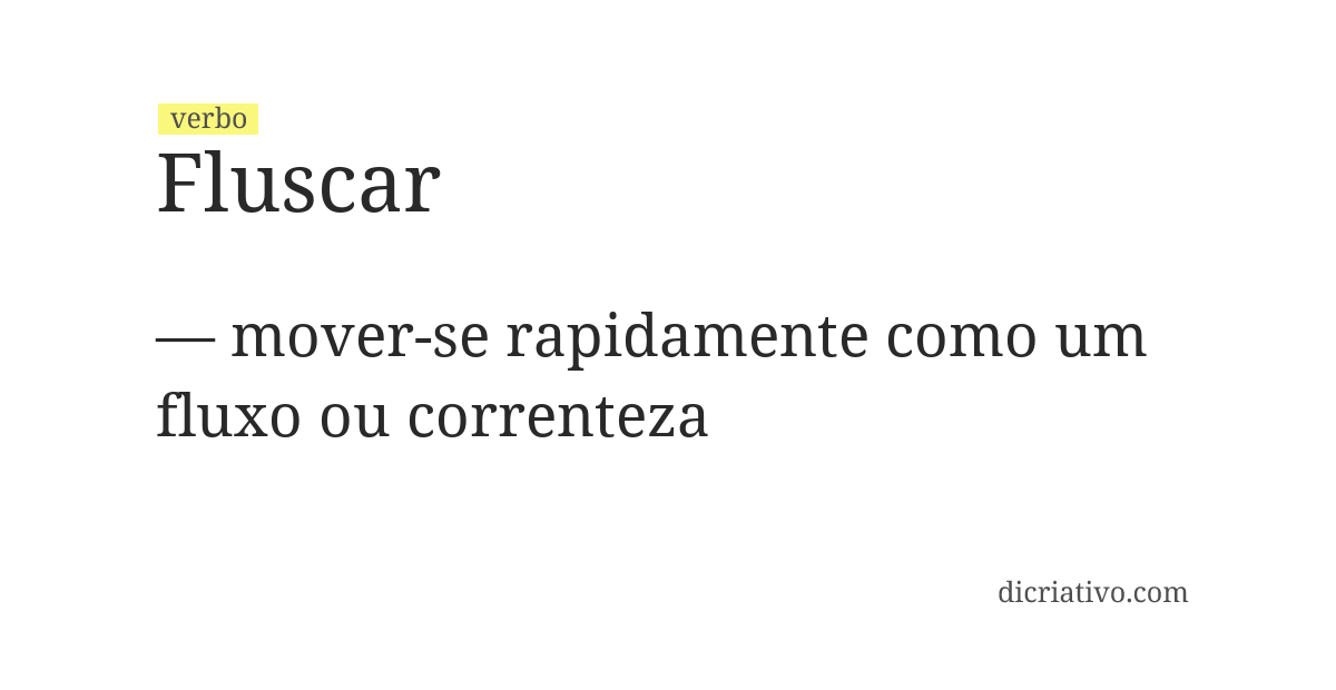 Significado de fluscar