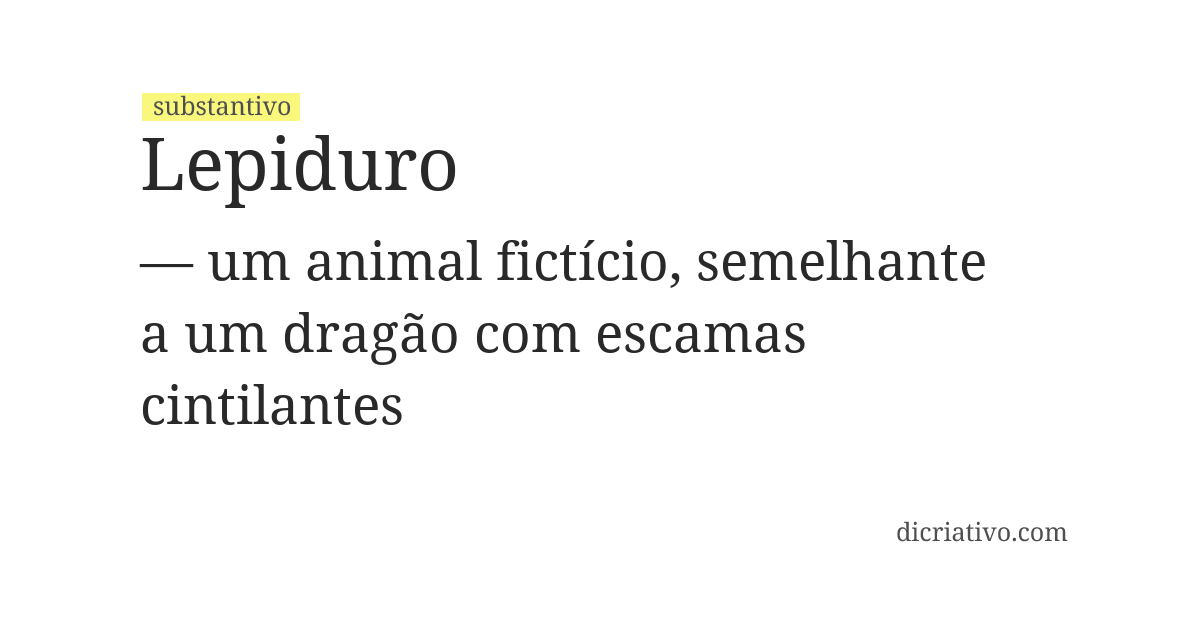 Significado de lepiduro
