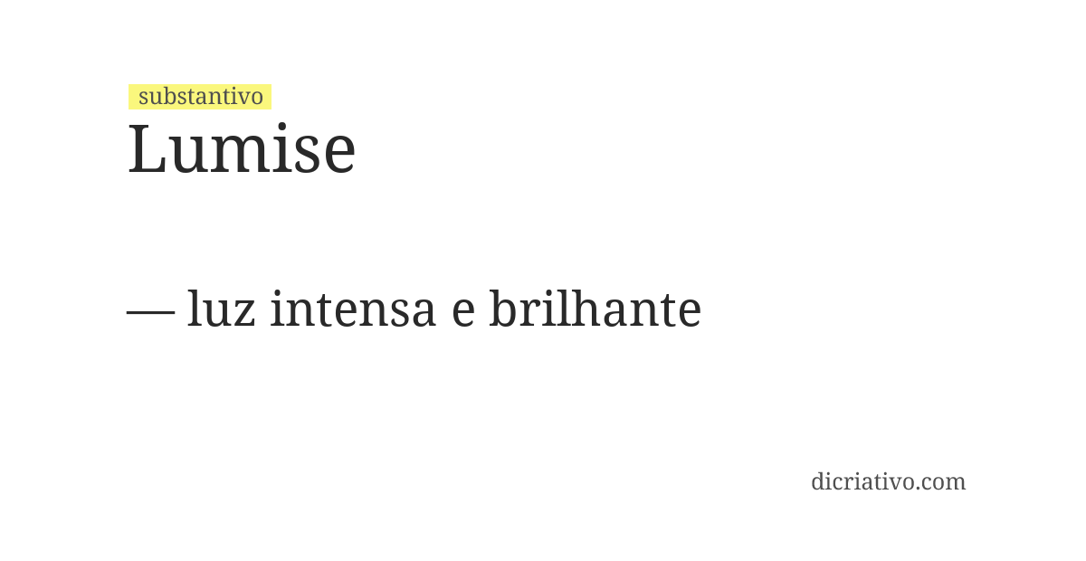 Significado de lumise