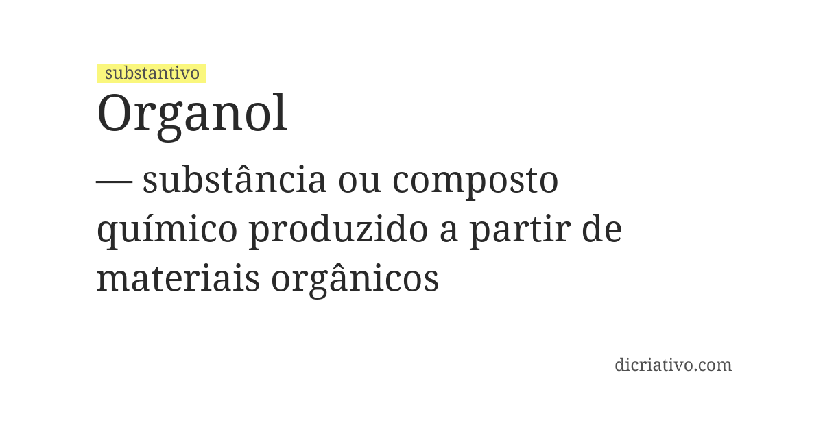 Significado de organol
