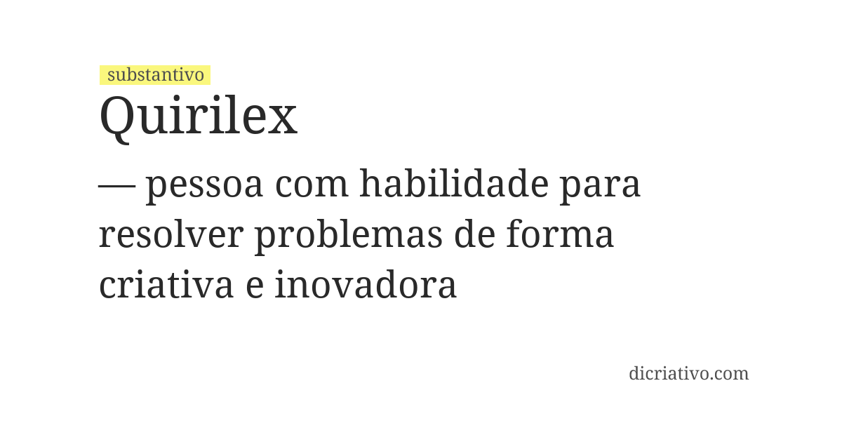 Significado de quirilex