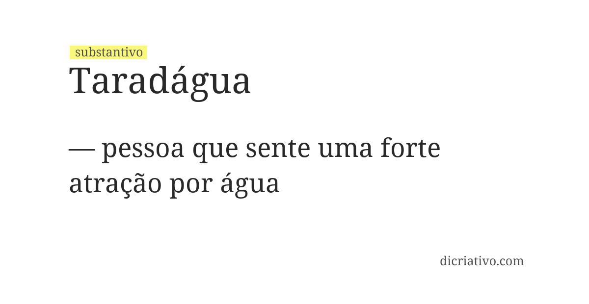 Significado de taradágua