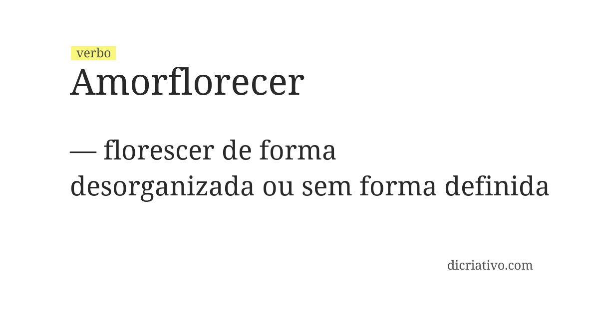 Significado de amorflorecer